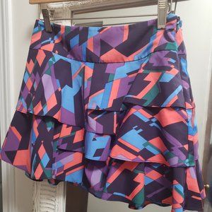 Armani Exchange Layered Multi Coloured Mini Skirt
